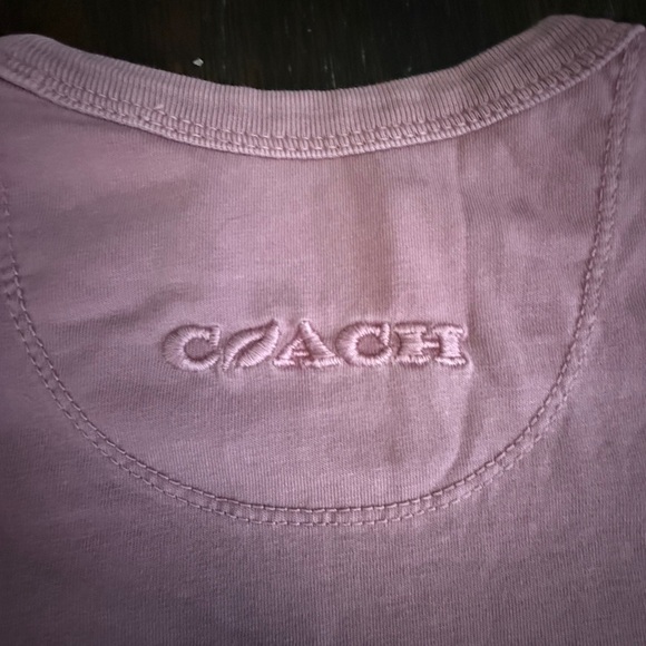 NWOT Coach Women’s Green is Groovy Organic Cotton T-Shirt - Picture 5 of 5